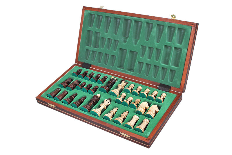 Jeu d'Echecs JUNIOR en bois de charme, de taille  moyenne (42 x 42cm) - Ensemble Complet - Jeu d'Echecs JUNIOR en bois de charme, de taille  moyenne (42 x 42cm) - Ensemble Complet