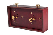 Reloj de ajedrez de madera BHB sin base - grande, oscuro