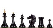 Figury szachowe Queen's Gambit 1957 Bukszpan hebanizowany 3,75 cala