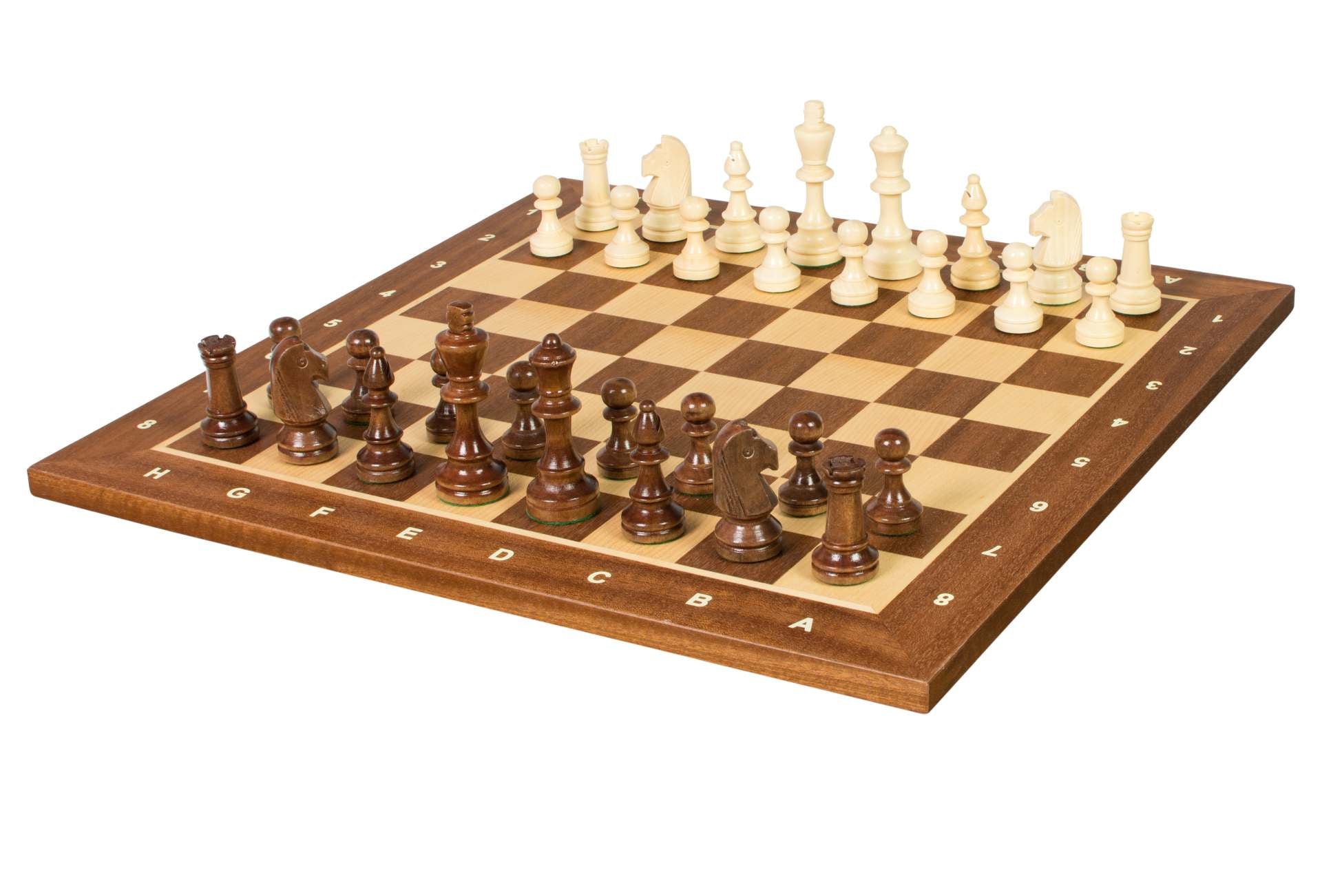 Juego de ajedrez de torneo nº 4 - tablero de 40 mm + piezas Sunrise Staunton de 78 mm - a9025c72090b7aae3be64f51b0469dc8