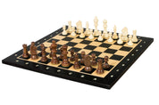 Tournament chess set No. 4 - 40 mm chessboard + Sunrise Staunton 78 mm pieces