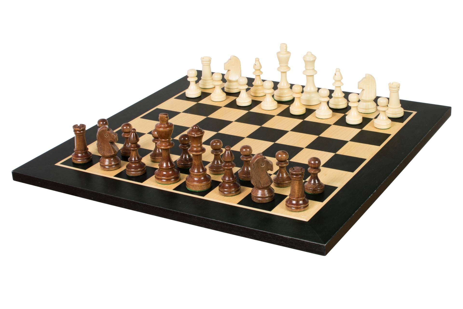 Juego de ajedrez de torneo nº 4 - tablero de 40 mm + piezas Sunrise Staunton de 78 mm - Juego de ajedrez de torneo nº 4 - tablero de 40 mm + piezas Sunrise Staunton de 78 mm