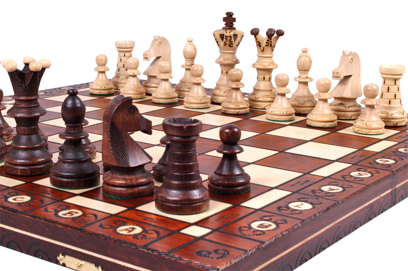 LUXURY Schach AMBASADOR - groß (54 x 54 cm) - LUXURY Schach AMBASADOR - groß (54 x 54 cm)