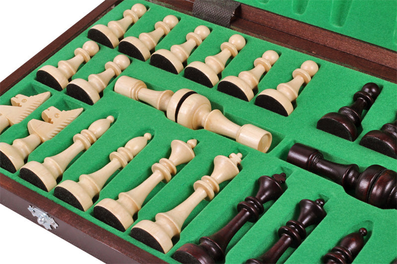 Juego de ajedrez de madera Ateneo 48 x 48 cm - Juego de ajedrez de madera Ateneo 48 x 48 cm