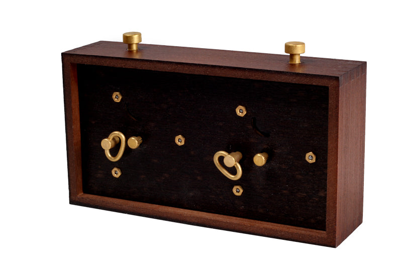 Reloj de madera BHB sin base - pequeño, oscuro - Reloj de madera BHB sin base - pequeño, oscuro