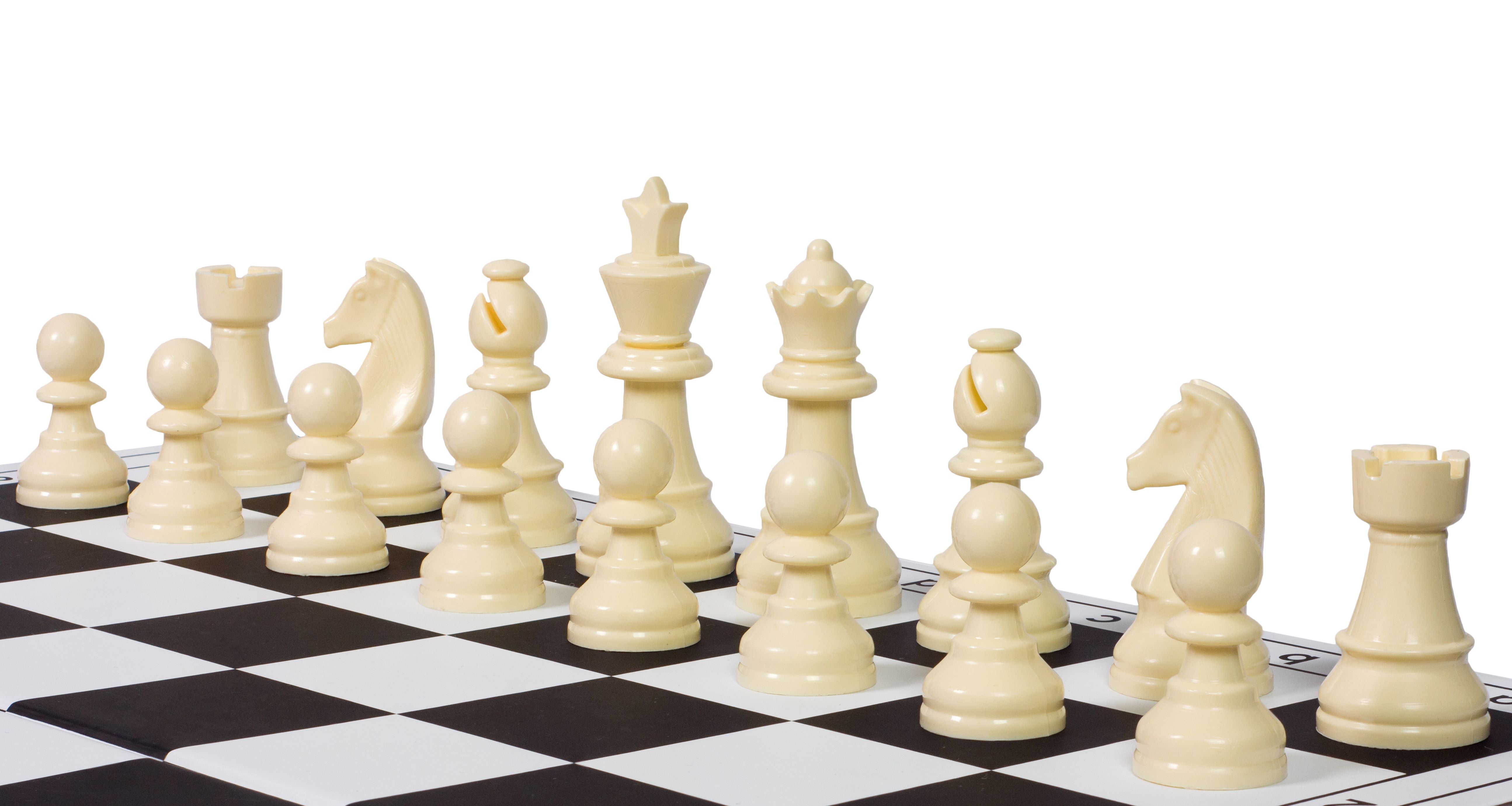Staunton plastic chess pieces no 6 (king height: 95mm) - Staunton plastic chess pieces no 6 (king height: 95mm)