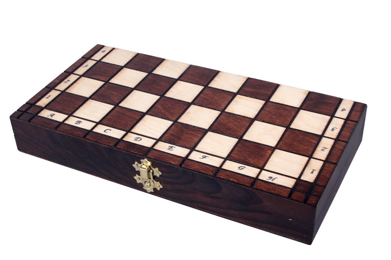 Juego de ajedrez de madera plegable Palacio 31 x 31 cm - Juego de ajedrez de madera plegable Palacio 31 x 31 cm