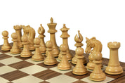 Exclusive wooden chessboard 55 mm square (with black stripe) walnut/maple