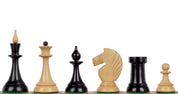 Figure di scacchi Queen's Gambit 1957 Legno di bosso ebano 4 pollici