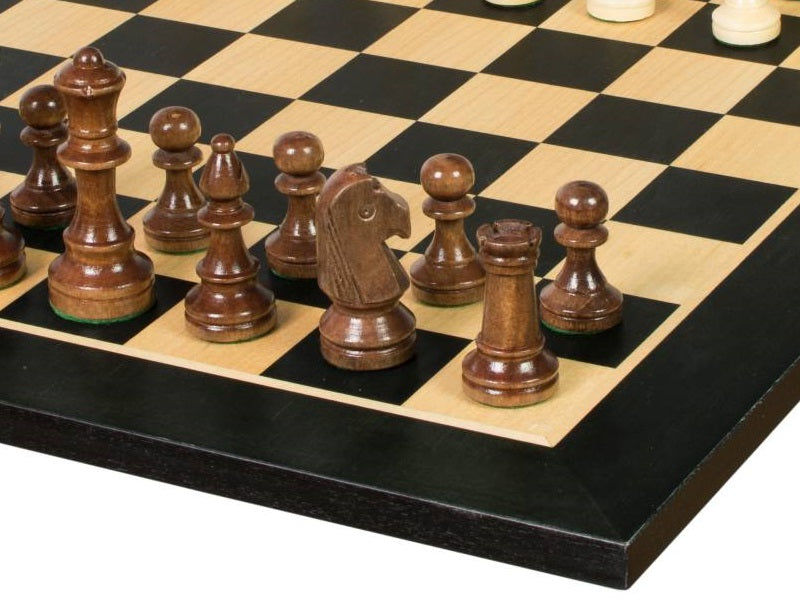 Juego de ajedrez de torneo nº 4 - tablero de 40 mm + piezas Sunrise Staunton de 78 mm - 20149b6c856e8fc876d1cb19bc06703d