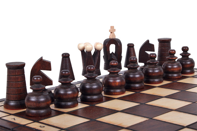 Juego de ajedrez de madera plegable Palacio 31 x 31 cm - Juego de ajedrez de madera plegable Palacio 31 x 31 cm
