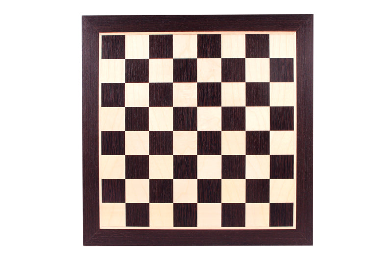 Echiquier en marqueterie de bois de Wengé et Sycomore - échiquier classique de Taille 6 - Echiquier en marqueterie de bois de Wengé et Sycomore - échiquier classique de Taille 6