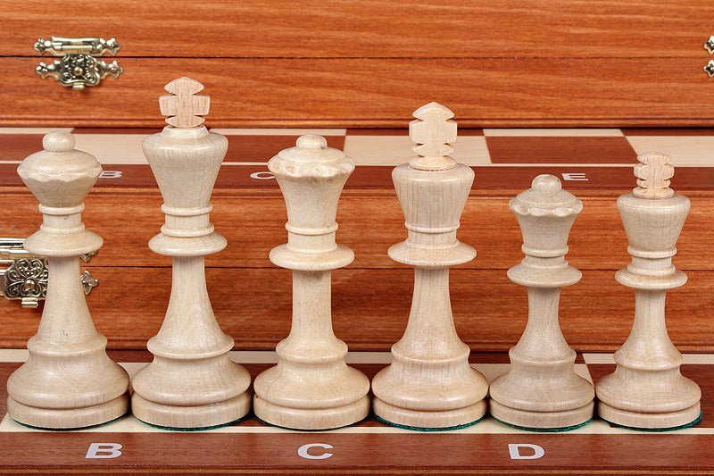 Juego de ajedrez de competición n.º 6 (54 x 54 cm) con incrustaciones - Juego de ajedrez de competición n.º 6 (54 x 54 cm) con incrustaciones