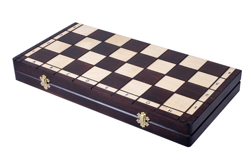 Jeu d'échecs INDIEN en bois de cerisier sauvage, de taille moyenne (47,0 x 46,5cm) - Ensemble Complet - Jeu d'échecs INDIEN en bois de cerisier sauvage, de taille moyenne (47,0 x 46,5cm) - Ensemble Complet
