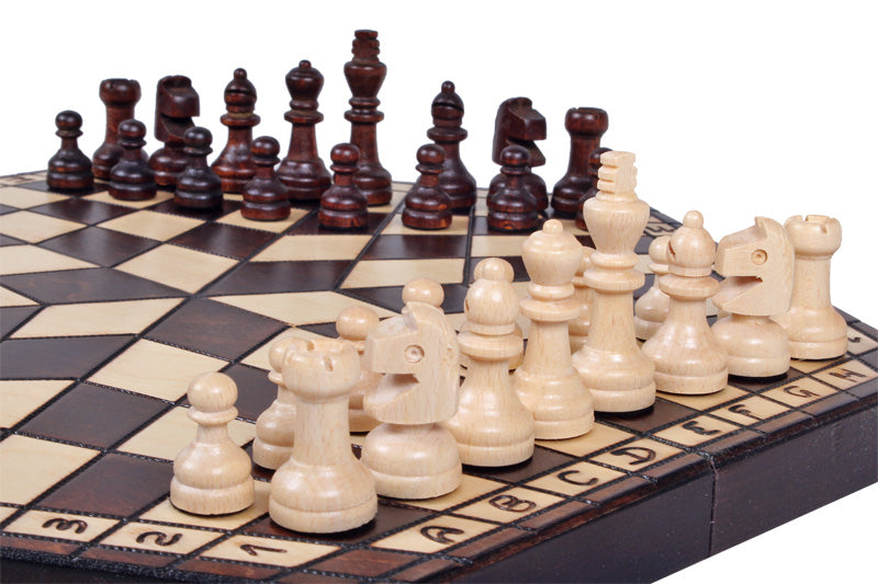 Schachset für drei Spieler - mittel (40x35cm) - Schachset für drei Spieler - mittel (40x35cm)