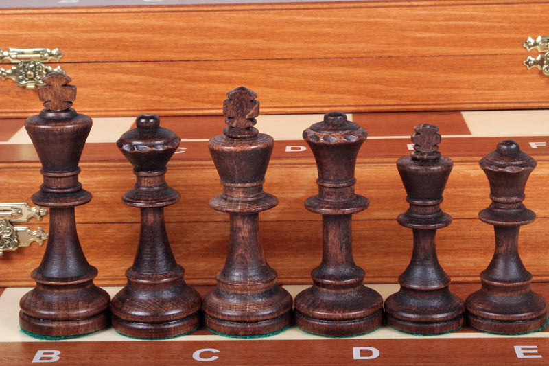 Juego de ajedrez de competición n.º 6 (54 x 54 cm) con incrustaciones - Juego de ajedrez de competición n.º 6 (54 x 54 cm) con incrustaciones