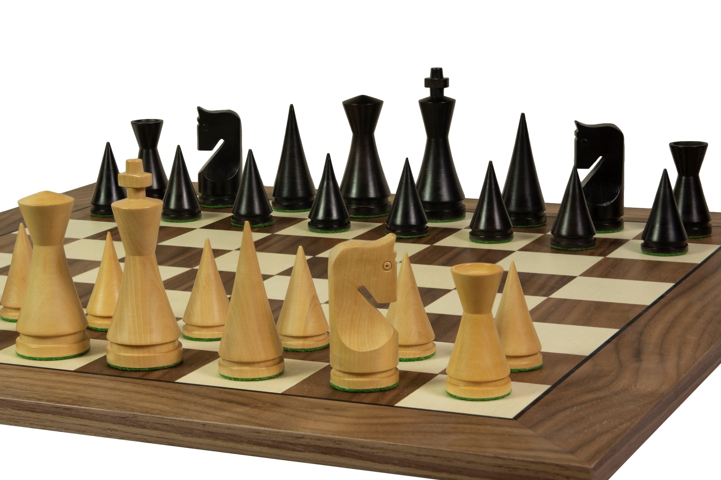 Exclusive wooden chessboard 55 mm square (with black stripe) walnut/maple - Exclusive wooden chessboard 55 mm square (with black stripe) walnut/maple