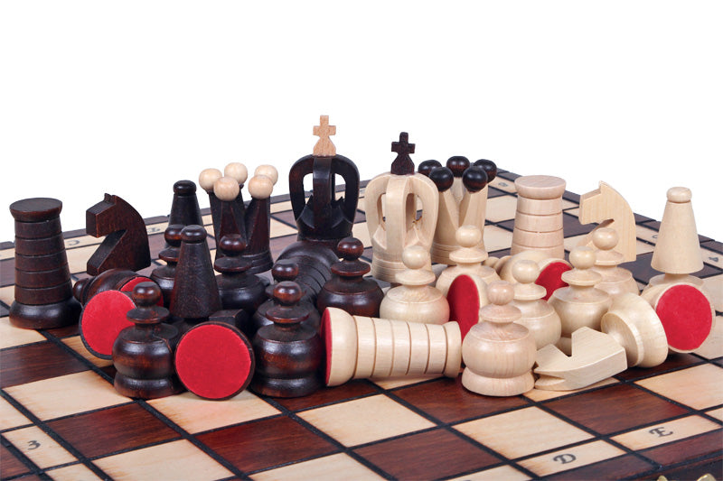 Juego de ajedrez de madera plegable Palacio 31 x 31 cm - Juego de ajedrez de madera plegable Palacio 31 x 31 cm