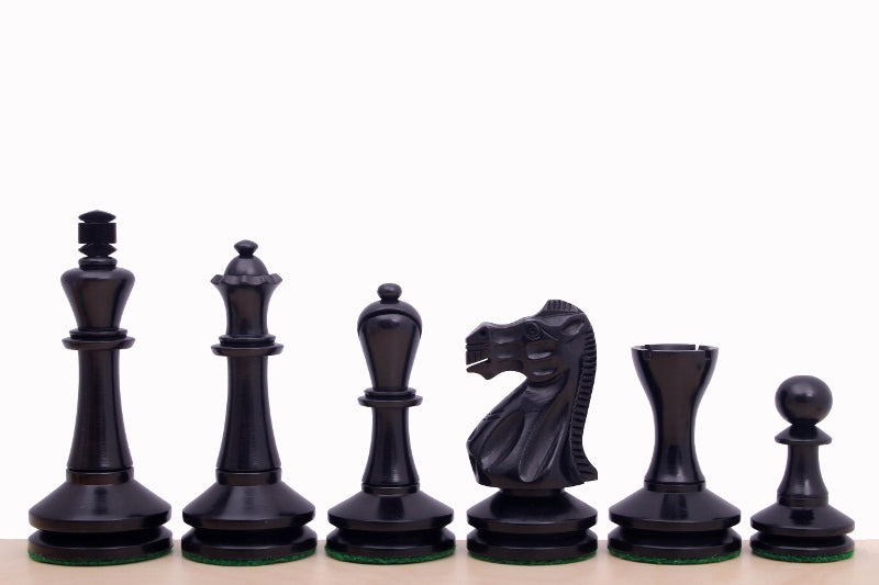 Blackmore Ebonised 3,75" chess pieces - Blackmore Ebonised 3,75" chess pieces
