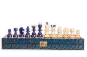 Scacchi "PICCOLA PERLA" blu