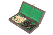Magnetisches Holzschach Mini 20 cm - Reiseschach schwarz