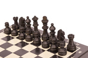 Magnetisches Holzschach Mini 20 cm - Reiseschach schwarz