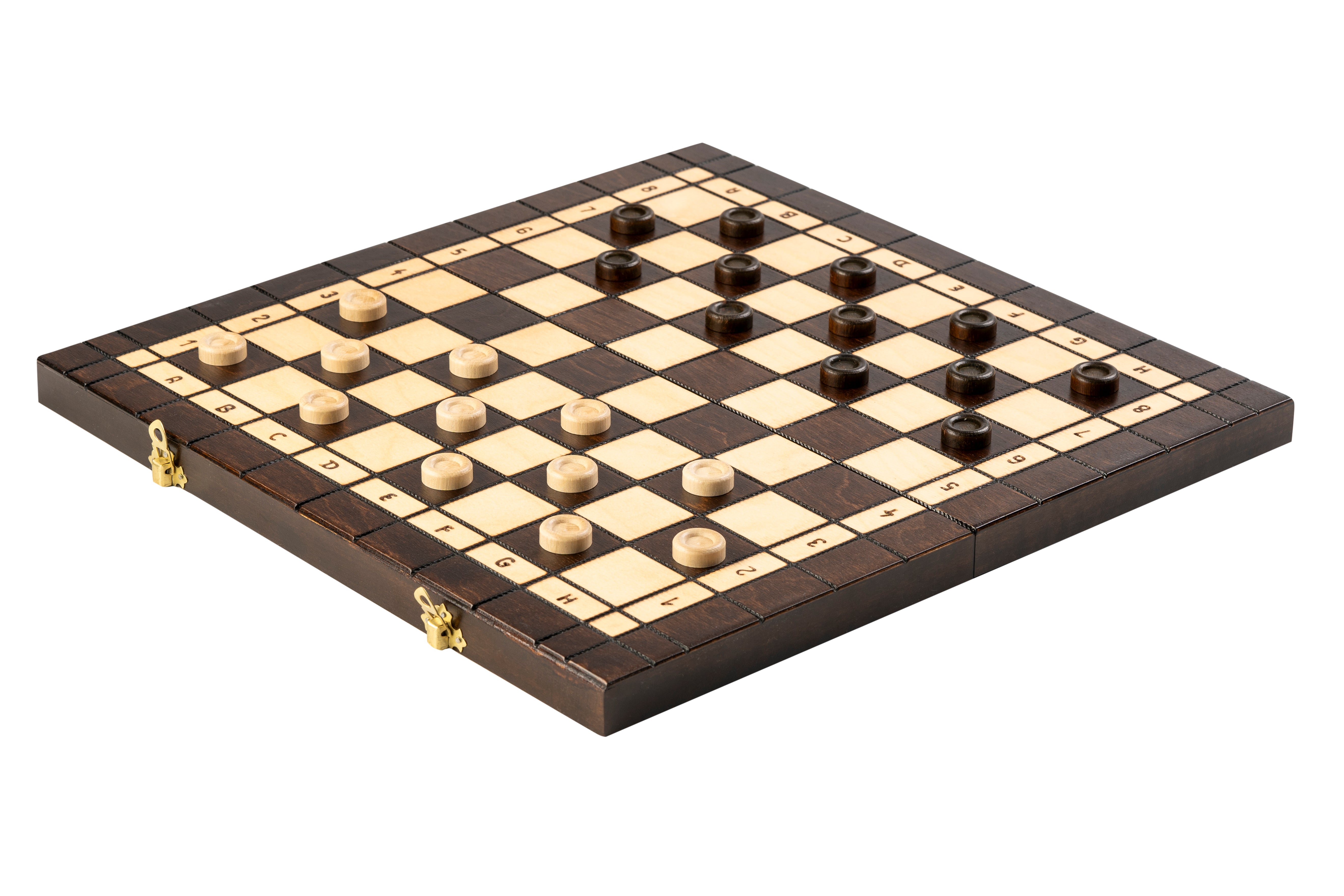 Jeu d'Echecs + Dames + Backgammon en bois de charme, de grande taille (40 x 40cm) - Ensemble comprenant trois jeux pour deux joueurs - Jeu d'Echecs + Dames + Backgammon en bois de charme, de grande taille (40 x 40cm) - Ensemble comprenant trois jeux pour deux joueurs