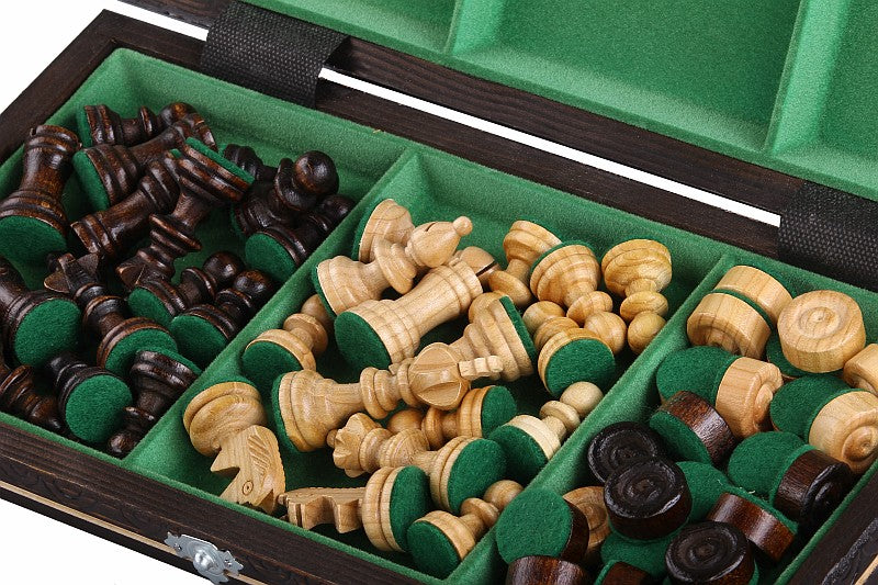 CHESS + SMALL CHECKERS (CHERRY) - CHESS + SMALL CHECKERS (CHERRY)