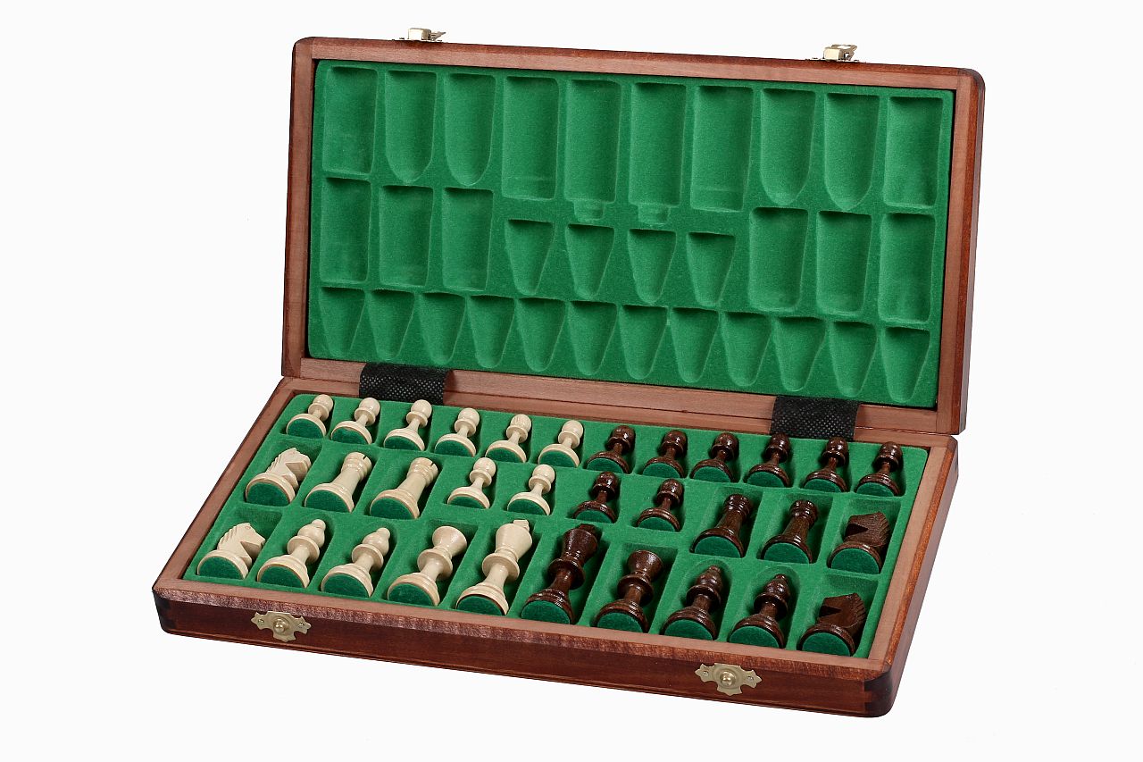 Juego de ajedrez de madera Enroque 35 x 35 cm - Juego de ajedrez de madera Enroque 35 x 35 cm