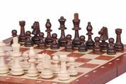 Juego de ajedrez de torneo nº 4 New Line, marquetería (42x42cm)