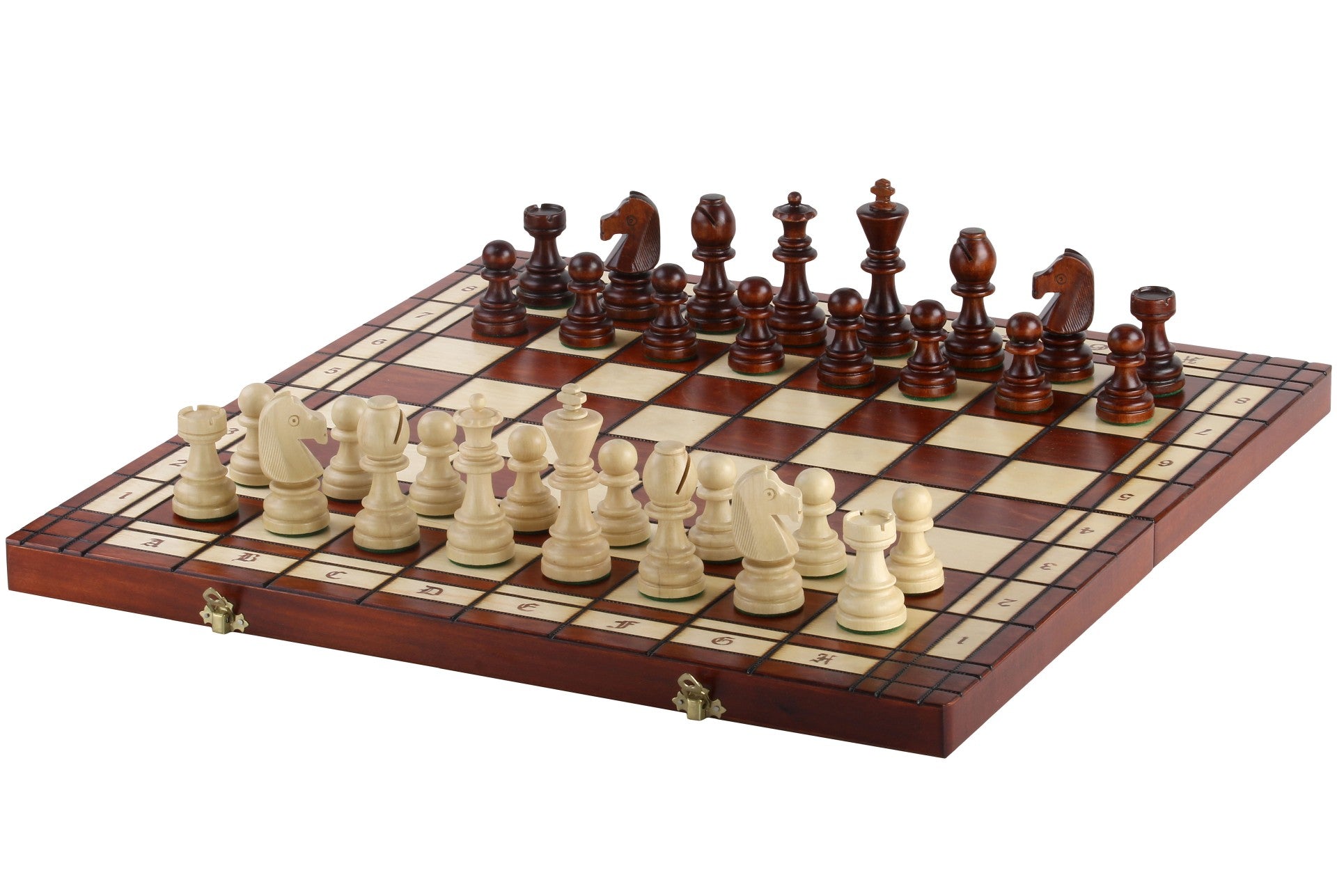 Jeu d'échecs DE TOURNOI No 8 en bois de charme, de grande taille (55 x 55cm) - Ensemble Complet - Jeu d'échecs DE TOURNOI No 8 en bois de charme, de grande taille (55 x 55cm) - Ensemble Complet