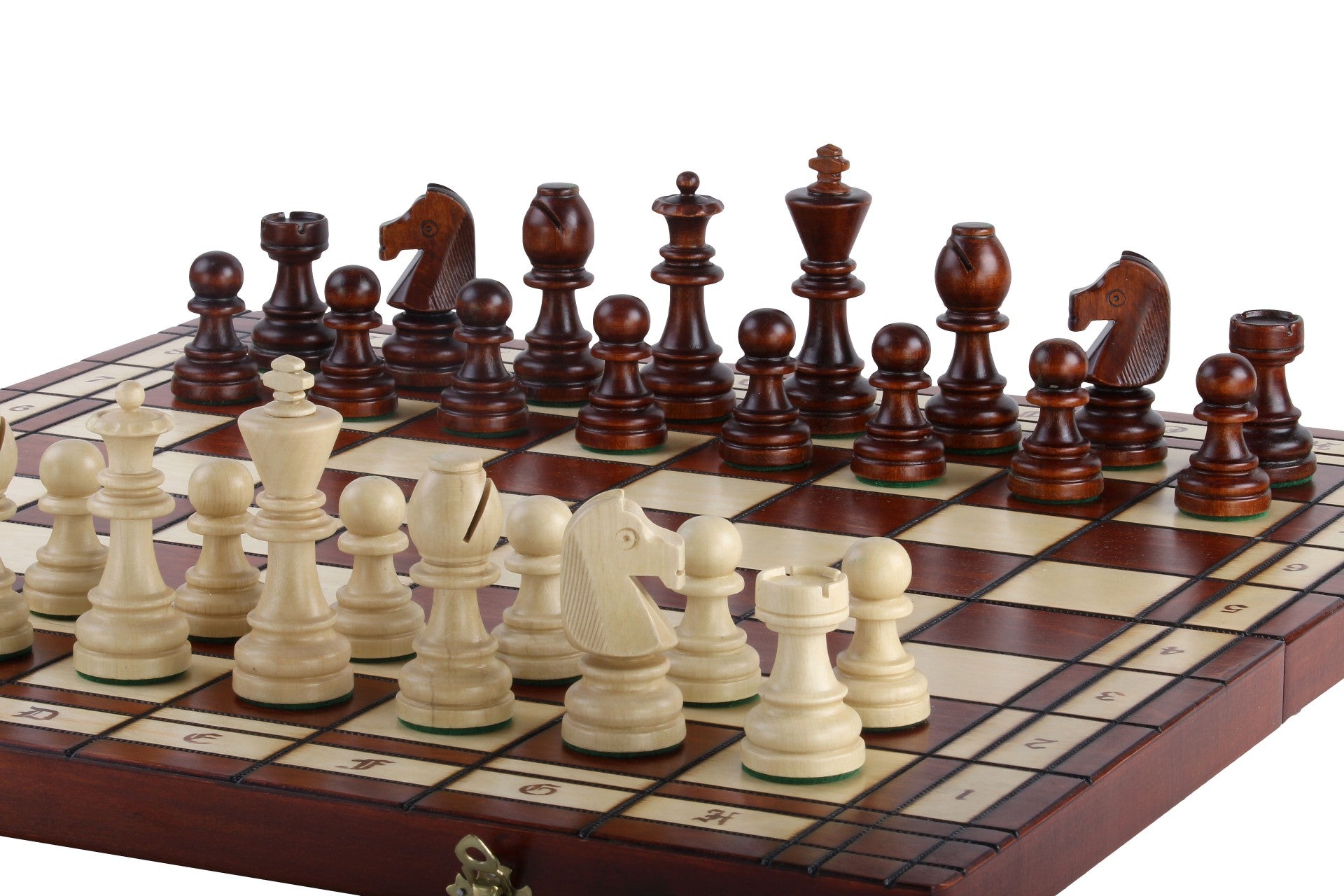 Jeu d'échecs DE TOURNOI No 8 en bois de charme, de grande taille (55 x 55cm) - Ensemble Complet - Jeu d'échecs DE TOURNOI No 8 en bois de charme, de grande taille (55 x 55cm) - Ensemble Complet