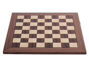 Échiquier électronique DGT USB en marqueterie de bois de noyer et d'érable + Pièces d'échecs électroniques DGT Royal