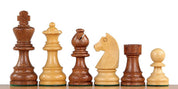 German Chess Figures (Timeless) Indian Acacia/Buckthorn 3 inch Carved Wooden