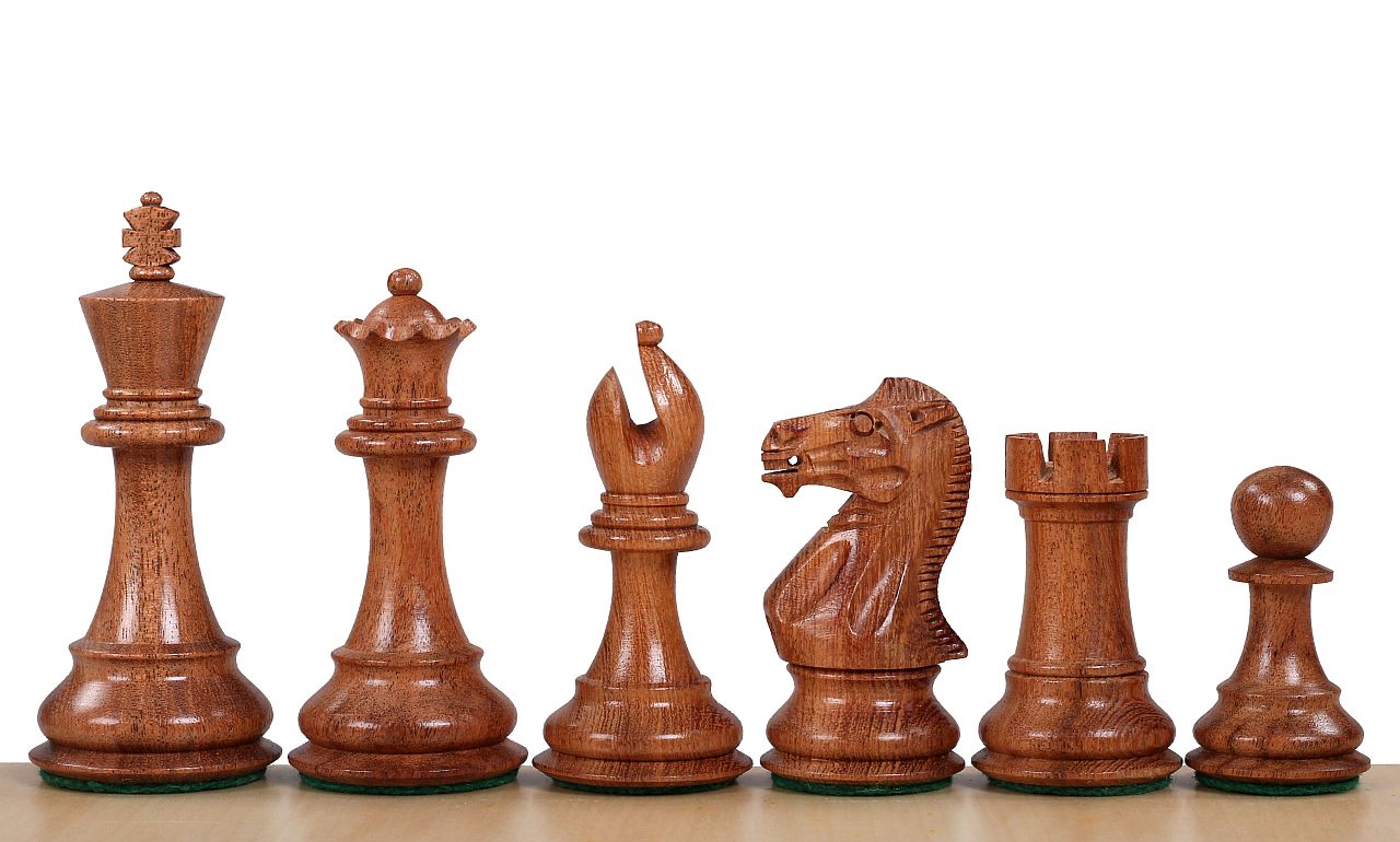 Pièces d'échecs Stallion en bois d'acacia et de buis - Taille 3,75'' - 91b95d676980da31ea50753cbfcdd96e