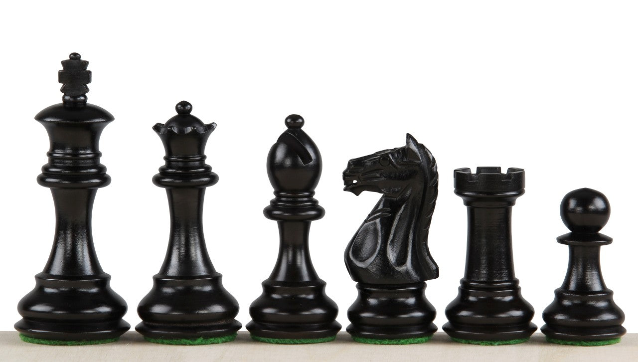 Oxford Ebonised 3,5'' chess pieces - Oxford Ebonised 3,5'' chess pieces