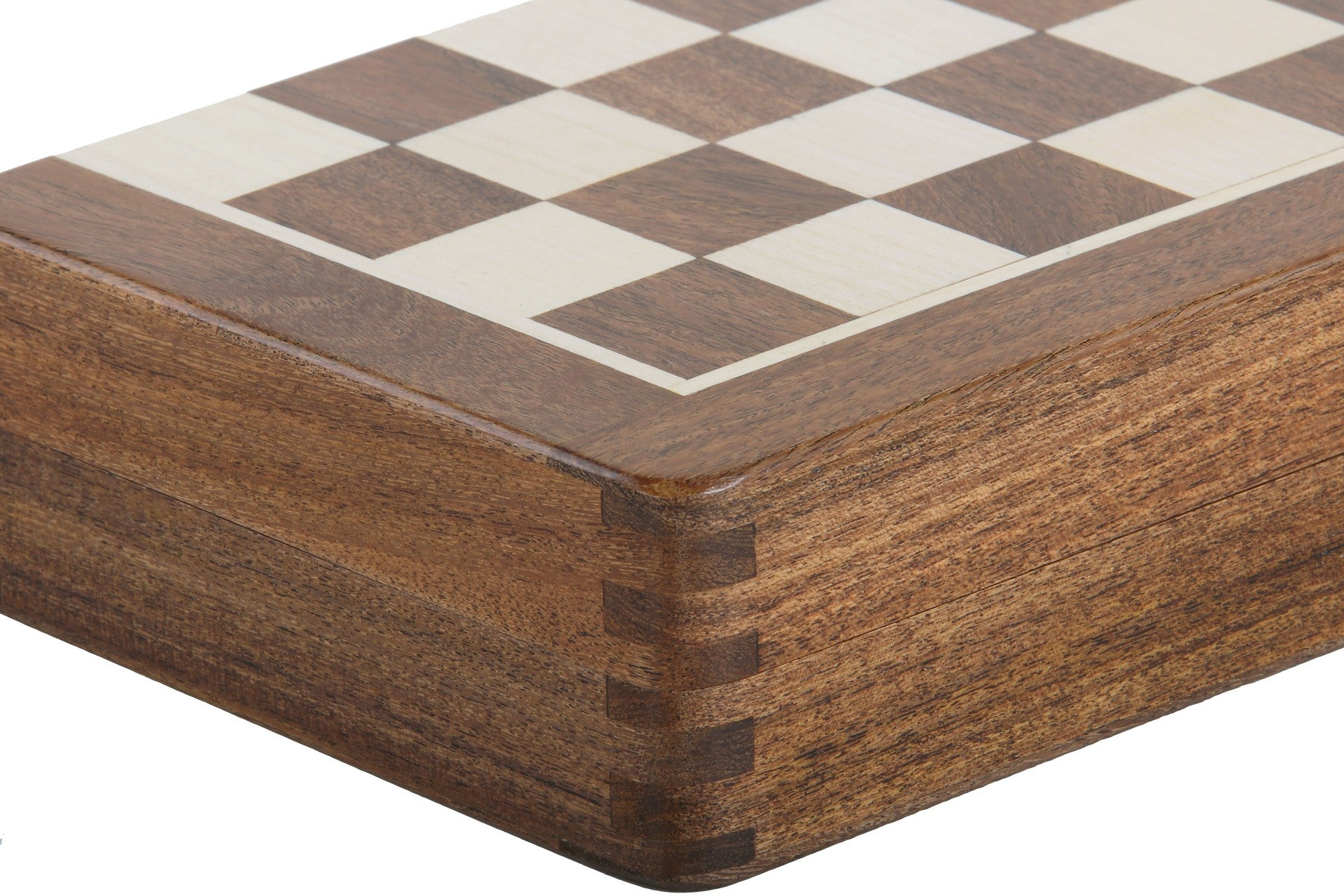 MAGNETISCHES Schachspiel mit eingelegtem Schachbrett, 25 cm - MAGNETISCHES Schachspiel mit eingelegtem Schachbrett, 25 cm