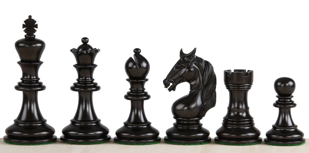 UNICORN EBONY 4,25" chess pieces - UNICORN EBONY 4,25" chess pieces
