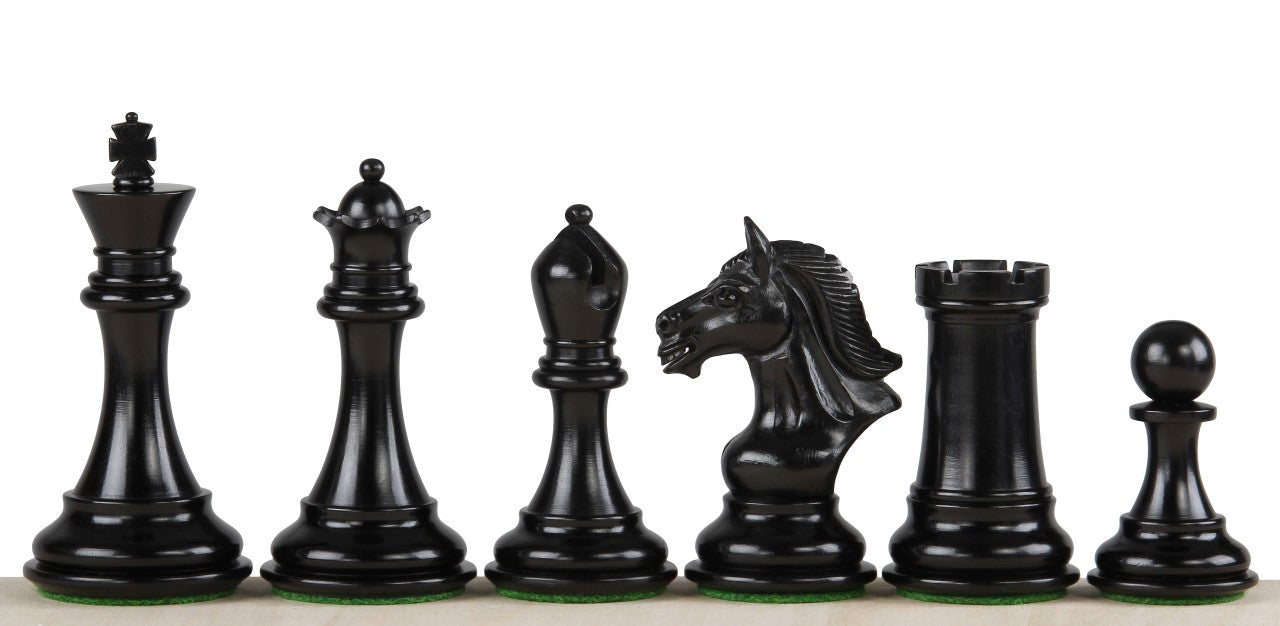 Piezas de ajedrez DERBY KNIGHT ÉBANO 4" chess pieces - Piezas de ajedrez DERBY KNIGHT ÉBANO 4" chess pieces