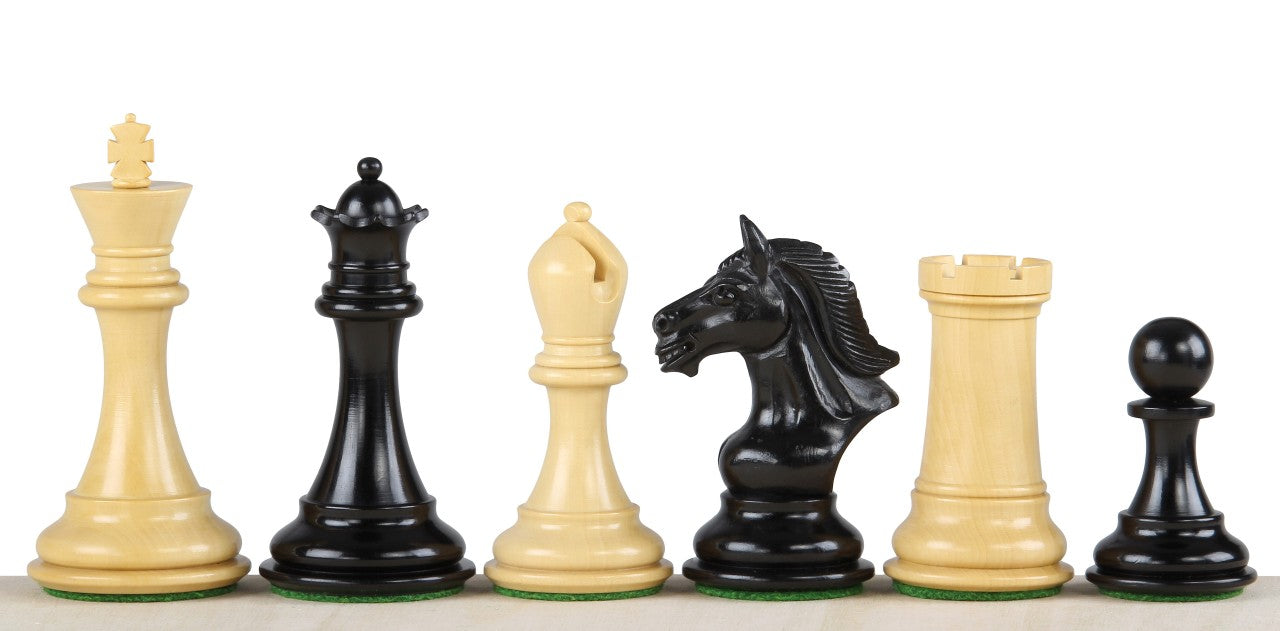 Piezas de ajedrez DERBY KNIGHT ÉBANO 4" chess pieces - Piezas de ajedrez DERBY KNIGHT ÉBANO 4" chess pieces