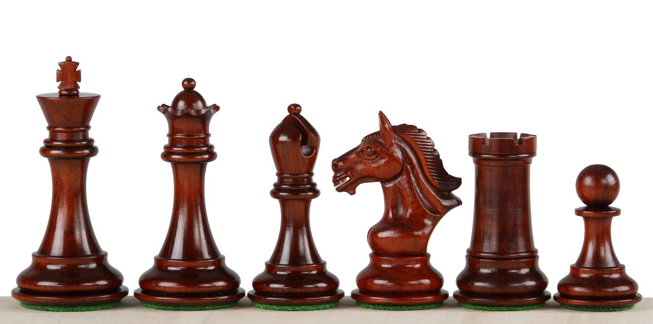 piezas de ajedrez Derby Redwood de 10 cm - piezas de ajedrez Derby Redwood de 10 cm