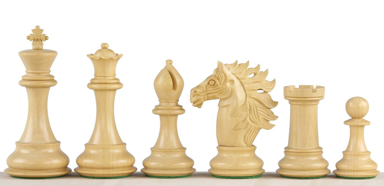 Pièces d'échecs Baggio Redwood en bois de padouk et de buis - Taille 4,00'' - Pièces d'échecs Baggio Redwood en bois de padouk et de buis - Taille 4,00''
