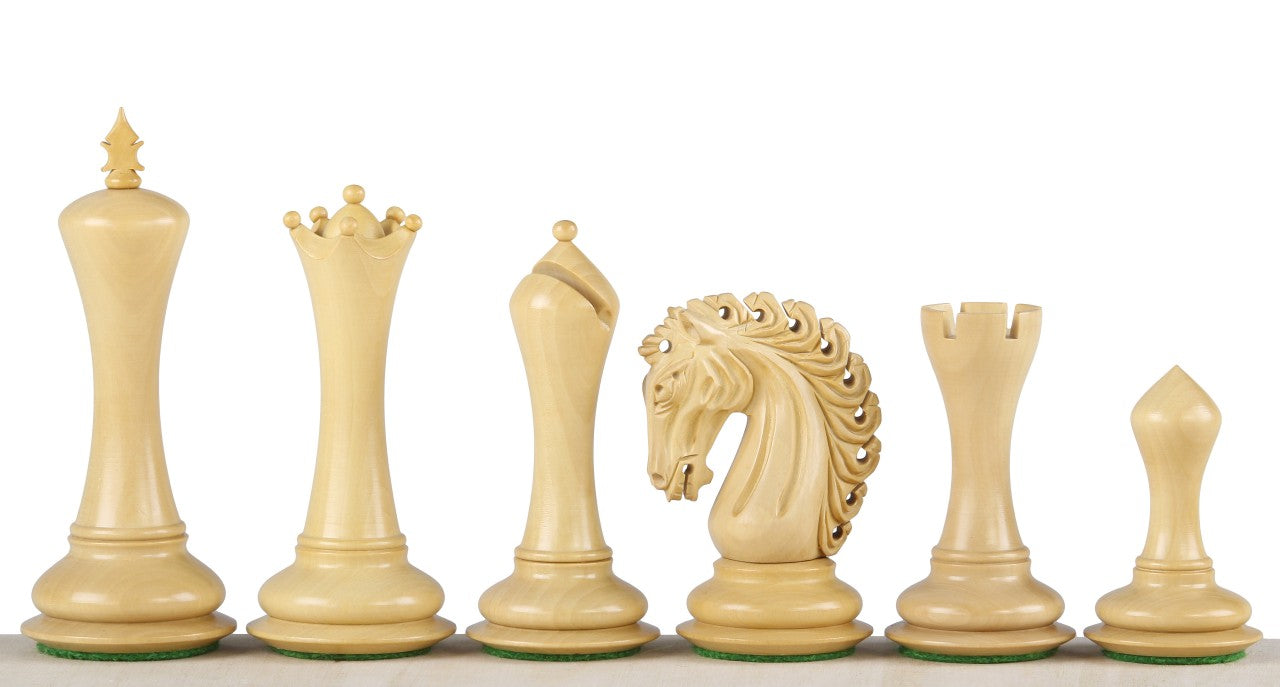 Pièces d'échecs Empire Ebony en bois d'ébène et buis - Taille 4,25'' - Pièces d'échecs Empire Ebony en bois d'ébène et buis - Taille 4,25''