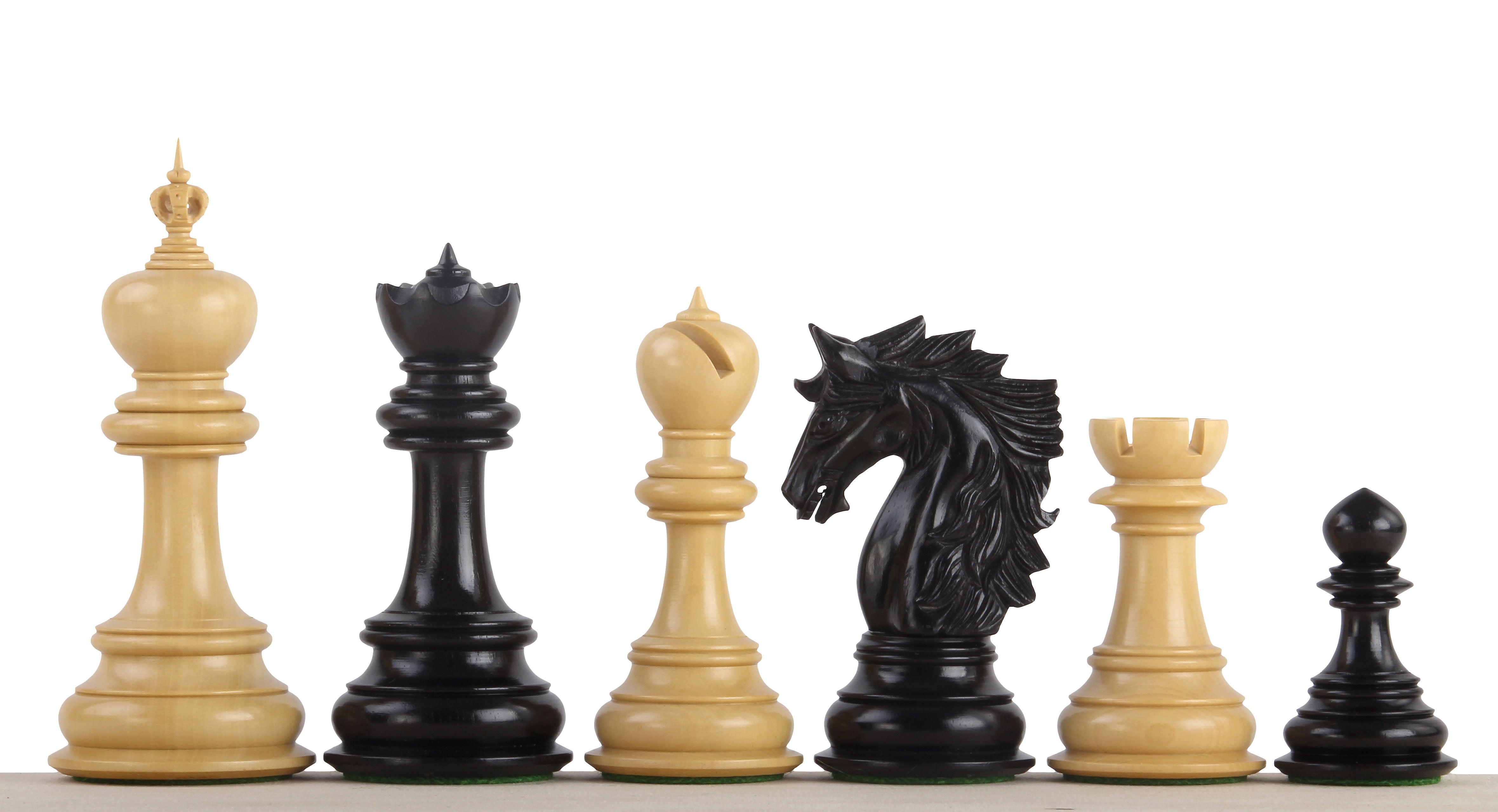 Dubliner Montgoy Ebony 5 inch chess pieces - Dubliner Montgoy Ebony 5 inch chess pieces