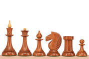 Figuritas de ajedrez Queen's Gambit de 1957, madera de acacia india, 3,75 pulgadas