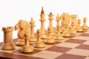 Figuritas de ajedrez Queen's Gambit de 1957, madera de acacia india, 3,75 pulgadas