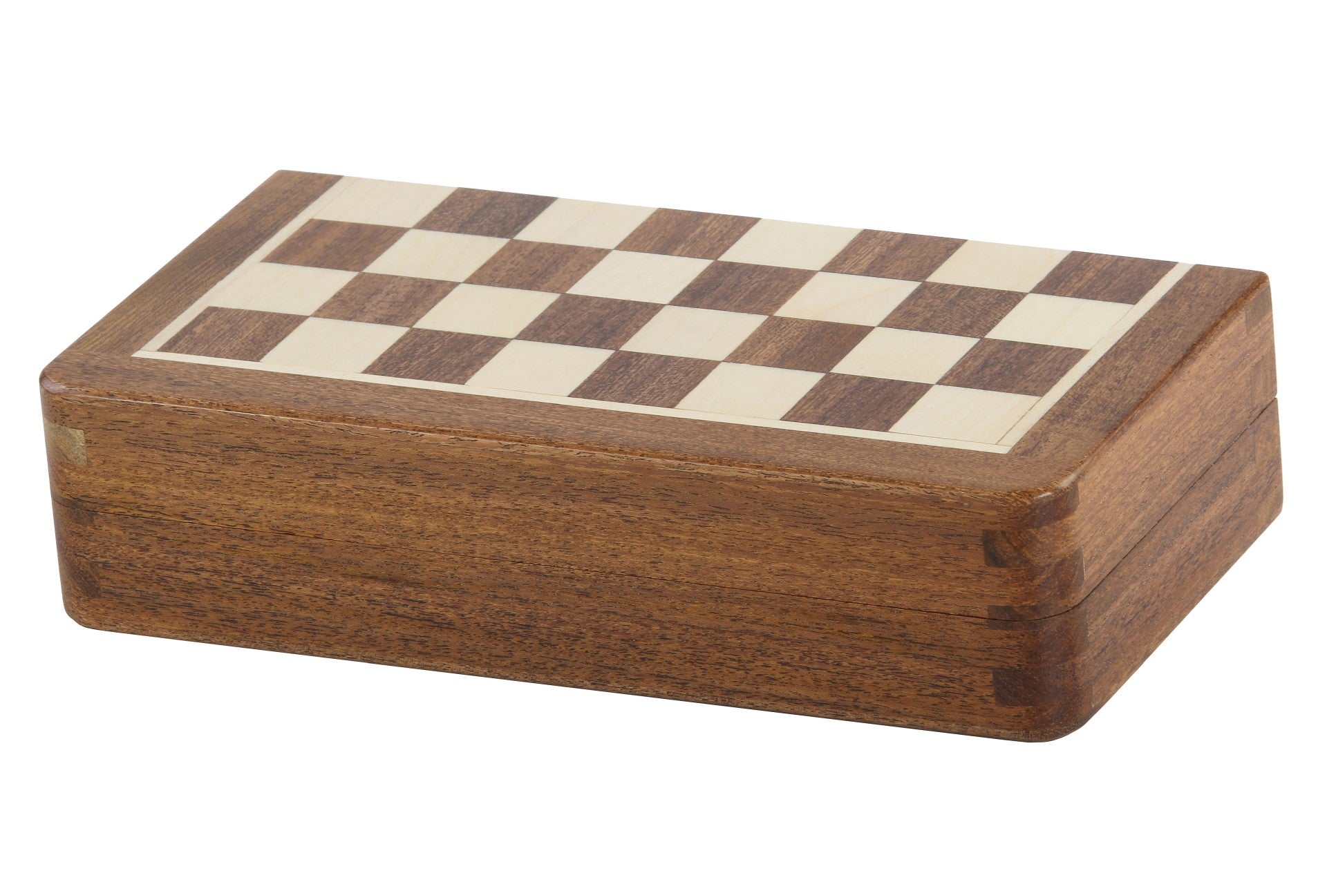 MAGNETIC Schach Mini mit eingelegtem Schachbrett 18 cm - MAGNETIC Schach Mini mit eingelegtem Schachbrett 18 cm