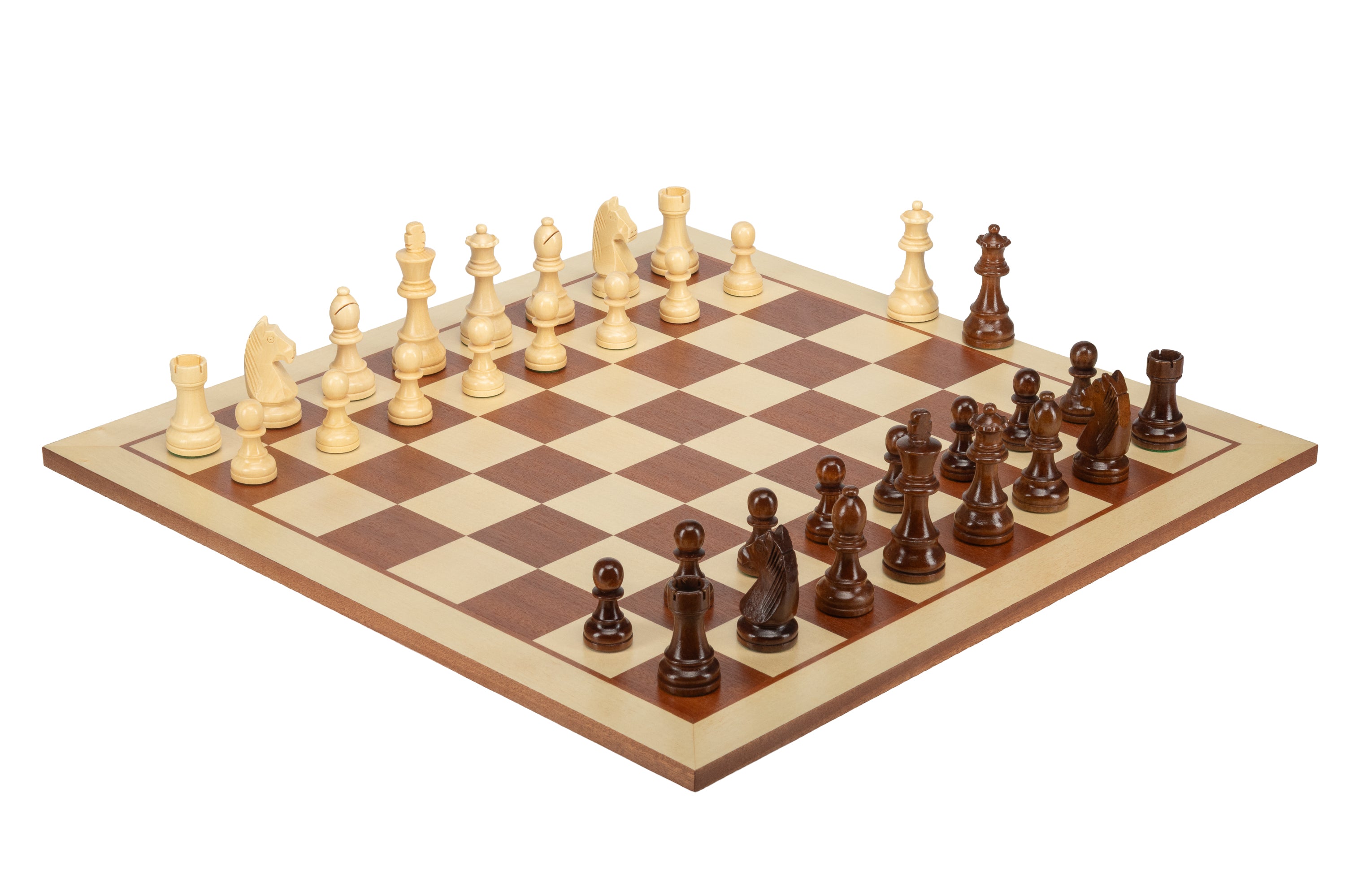 Zestaw szachowy German | Król 98 mm | Pole 58 mm | Drewniany - Zestaw szachowy German | Król 98 mm | Pole 58 mm | Drewniany