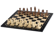 Chess board No. 6 (with notation) ebonised (marquetry)