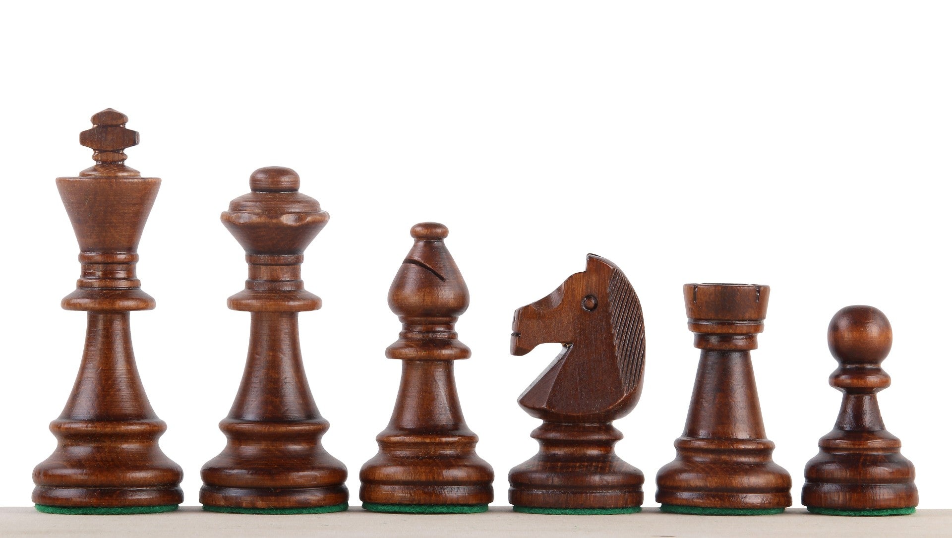 Les pièces d'échecs en bois STAUNTON de taille 6 dans un poly-sac - bda7748c509dc58107c796c41e23632d